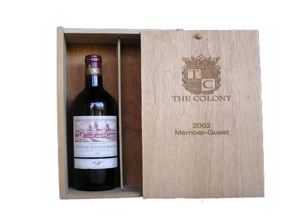 Two set wooden wine box