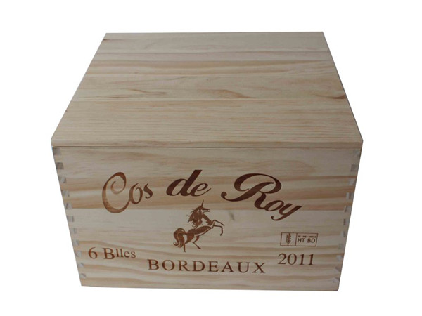 Six set wooden wine box