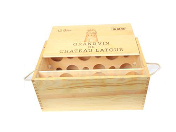 Twelve set wooden wine box