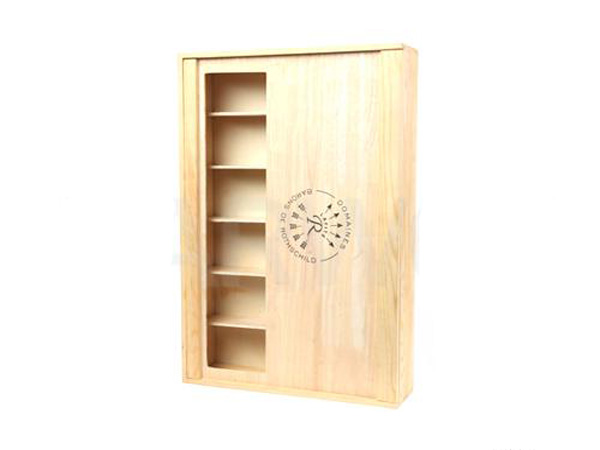 Six set wooden wine box