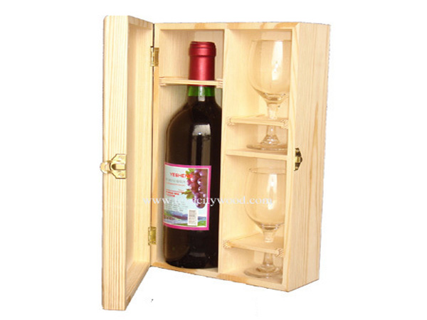 Two set wooden wine box