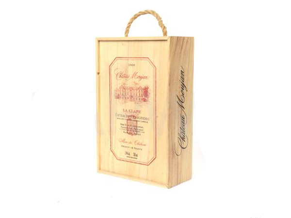 Two set wooden wine box