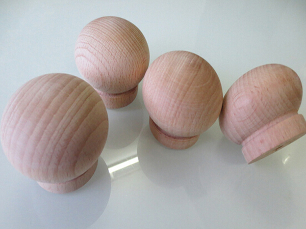 Wood Round Cabinet Knob/Unpainted
