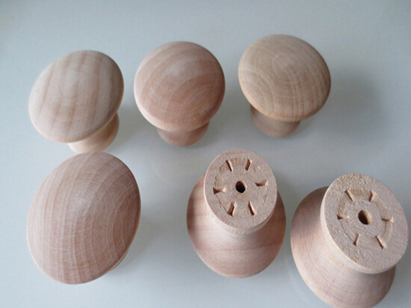 Wood Cabinet Knob/Unpainted