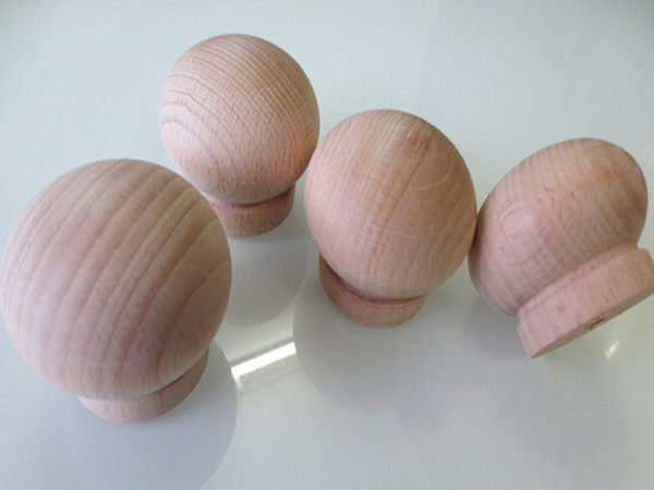 Wood Round Cabinet Knob/Unpainted