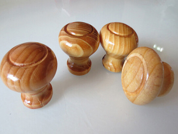 Wood Round Cabinet Knob/Painted