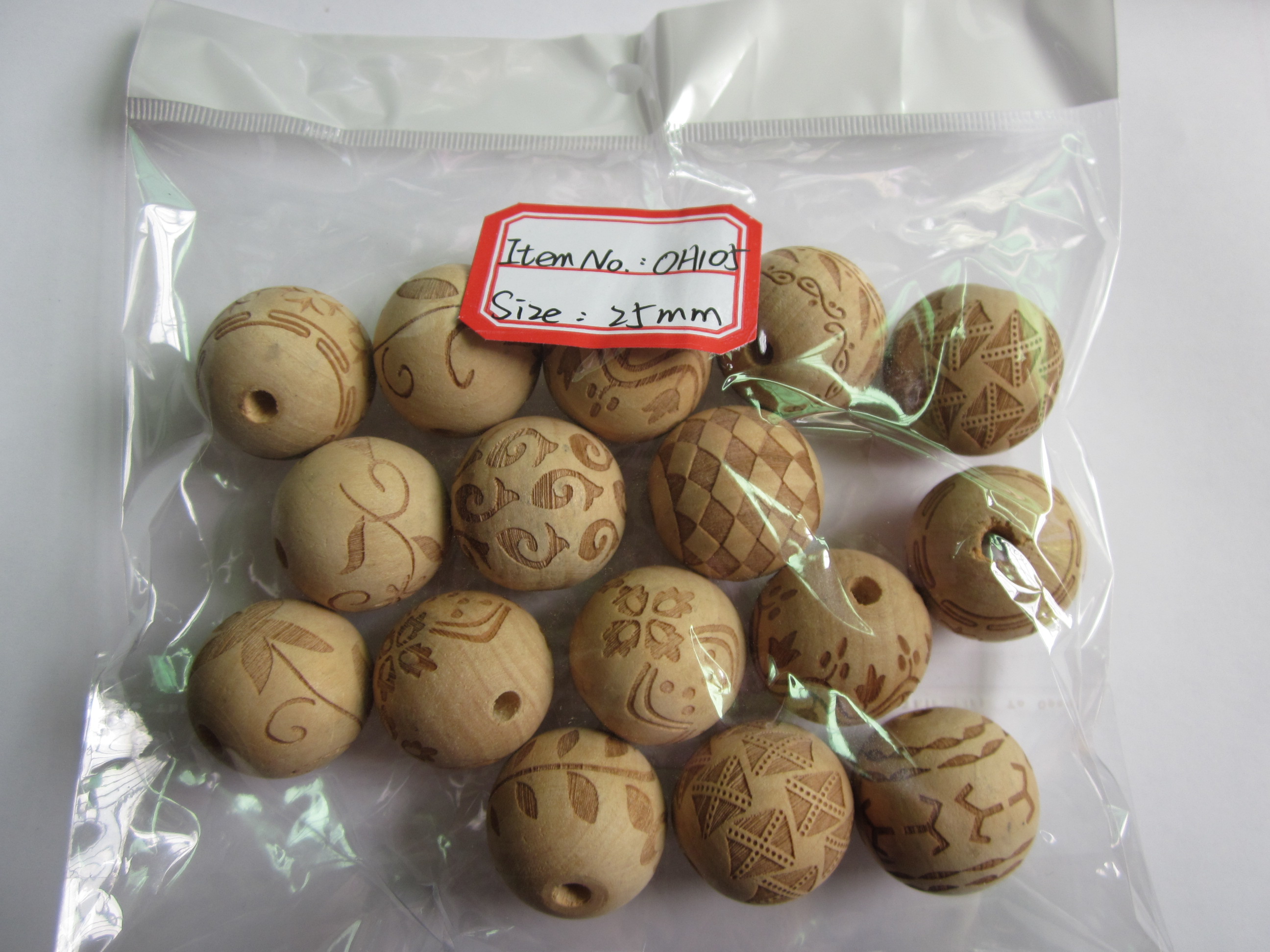 OH105 WOOD BEADS