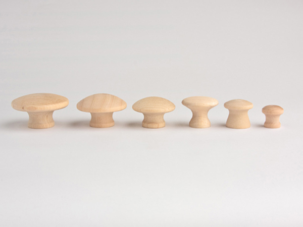 Wood Round Cabinet Knob/Unpainted