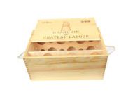 Twelve set wooden wine box