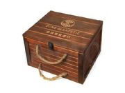 Six set wooden wine box