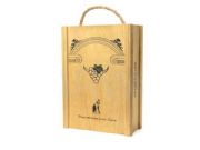 Two set wooden wine box