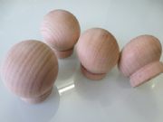 Wood Round Cabinet Knob/Unpainted