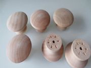 Wood Cabinet Knob/Unpainted