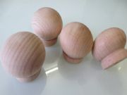Wood Round Cabinet Knob/Unpainted