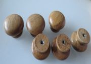 Wood Round Cabinet Knob/Painted