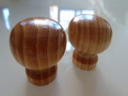 Wood Round Cabinet Knob/Painted