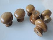 Wood Round Cabinet Knob/Painted
