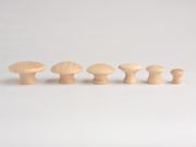 Wood Round Cabinet Knob/Unpainted