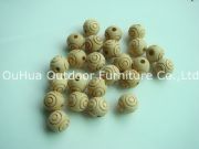 OH 19 WOOD BEADS