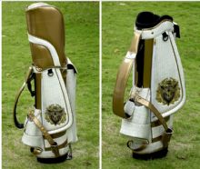 Pu Leather golf bag wiith Embroidery